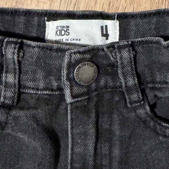 Cotton On Kids Ellie Black Wide-Leg Jeans – Size 4 - Picture 2 of 6